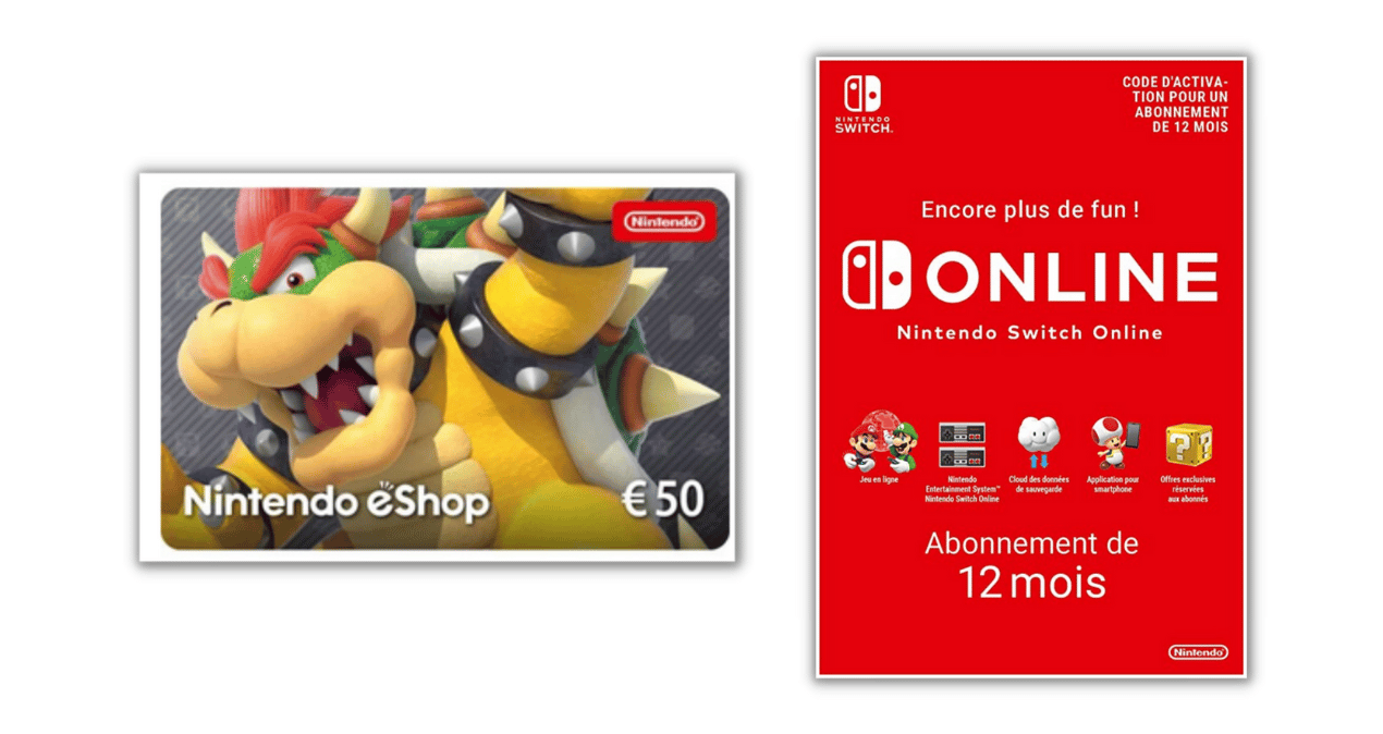 Carte-cadeau Nintendo Switch Online - abonnement de 12 mois